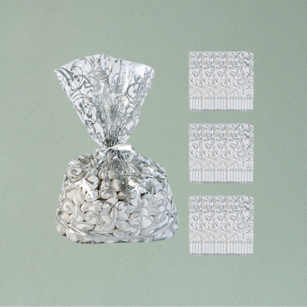 Swirl Favor Cellophane Bags - 12 Pc.